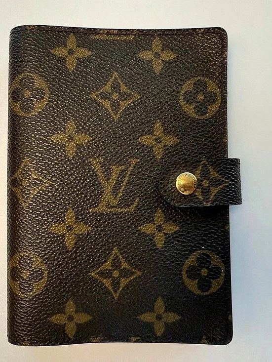 Louis Vuitton Handbags - Louis Vuitton Agenda PM Monogram Wallet Brown & Gold